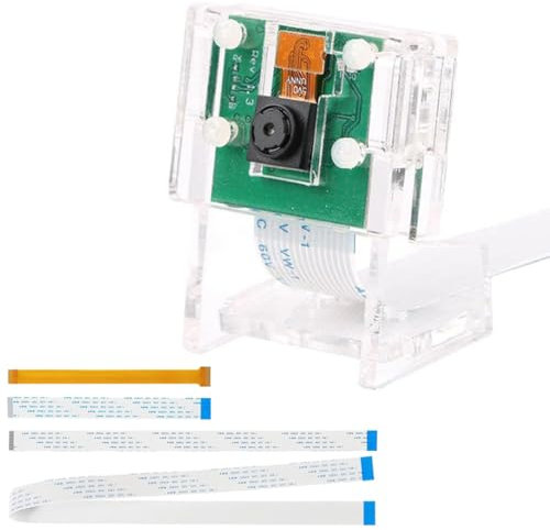 DAOKAI for Raspberry Pi Camera Module Kit,CSI Mini Camera Video Module 1080P 5MP Webcam Support OV5647 with Clear Stand,for Raspberry Pi Model A/B/B+,Pi 2 and Raspberry Pi 3, Pi Zero/Zero W