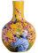 Vasen Vase aus Keramik, klassisch, lebensechte Blumen und Vögel, for trockene Blumen, Dekoration, Kunst, Zuhause, Haushalt, Büro, Desktop