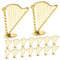 BESPORTBLE 20st Lyra-anhänger Harfenanhänger Für Halsketten Harfenanhänger Für Ohrringe Harfenfigur Harfe Zur Schmuckherstellung Charms Anhänger Harfen-charm-anhänger Golden Plastik