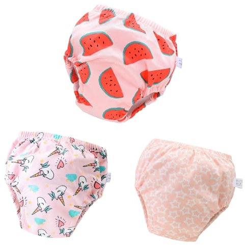 MEIION masanno Trainingswindeln -Topfchentraining leicht gemacht Baby töpfchen Trainingshose 3er Pack Baumwolle Trainerhosen für Babys - Komfortable Toilettentraining Höschen