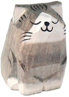 YiQinzcxg Einzigartige Holzfigur Ornament Handwerk Handgefertigt Massive Holzschnitzstatue Zum Dekorieren Von Tischen Für Kinder