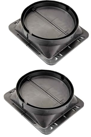 Gadpiparty 2 Pezzi Di Valvola Di Non Ritorno Per Base Cappa Da Cucina Accessori Robusti Per Base Da 150 Mm