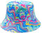 YAMEIZE Trendy Bucket Hat Sommer für Damen Herren Teens Double-Side Fischerhüte Stylish Reversible Eimer Hut Pilz Hut Sonne Wandern Strand Outdoor