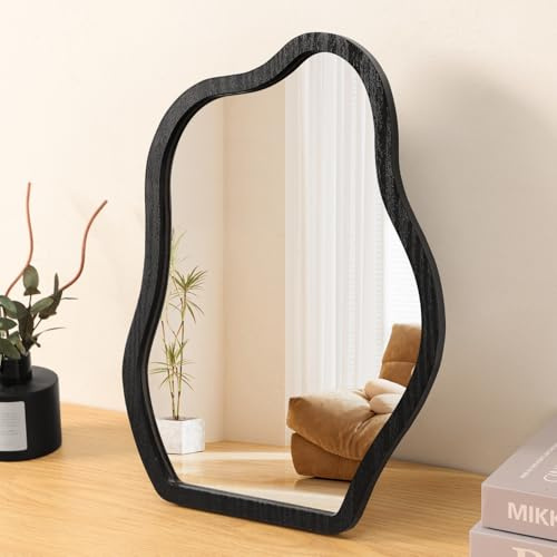 Lzuso Table Desk Countertop Mirror Vanity Makeup Mirrors for Living Room Bedroom Birthday Gifts for Office Desk Room Decor High Definition 35L x 25W cm Small