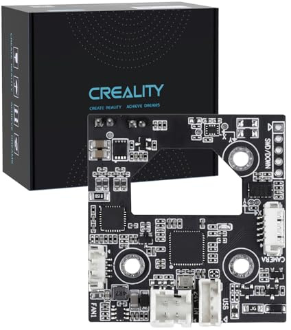 Offizielle Creality K1 Max 2025 Werkzeugkopfplatine, Original Hotend-Adapterplatte, Düsenadapter-Hauptplatine mit stabiler Signalübertragung, Leiterplattenersatz für K1 Max/K1/K1 C/K1 SE 3D-Drucker
