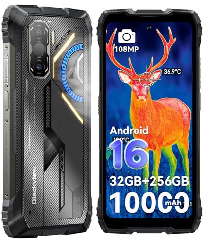 Blackview Rock 3 Android 16 Outdoor Handy mit Wärmebildkamera,10000mAh,108MP+50MP,6,78 FHD+120Hz Display,IP68/IP69K,32GB+256GB/1TB,NFC/GPS,3 Jahre Garantie