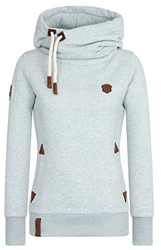 Naketano Damen Kapuzenpullover, Nasty Mint Melange, XS