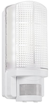 Saxby Motion Modern Outdoor Garden Porch PIR IP44 Motion Sensor White Security LED Wall Light