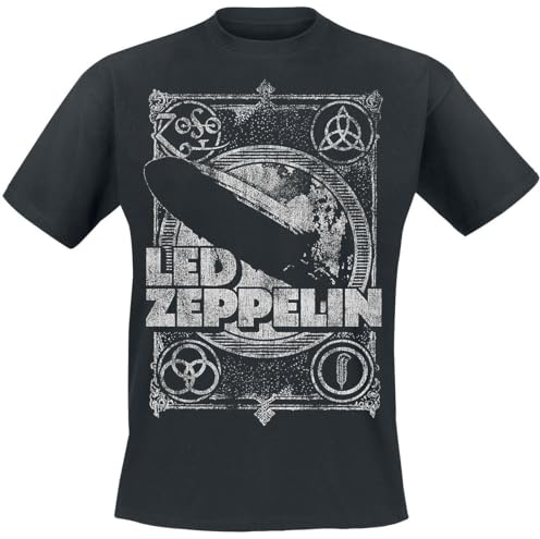 Led Zeppelin Shook Me Männer T-Shirt schwarz XL 100% Baumwolle Band-Merch, Bands