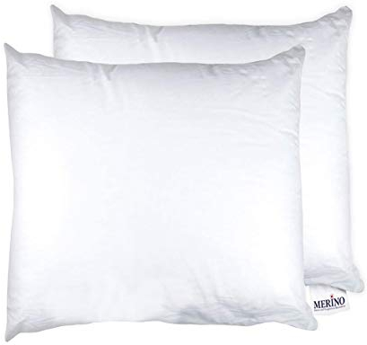 Merino BETTEN Premium Kopfkissen 20x20 2er Set – Weiches Kissen 20x20 für erholsamen Schlaf – Bequemes Pillow als Bett & Couch-Kissen verwendbar – Kissenhülle ohne Reißverschluss