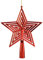 KAE Christbaumspitze Stern Kunststoff 23cm Weihnachtsspitze Tannenbaumspitze rot