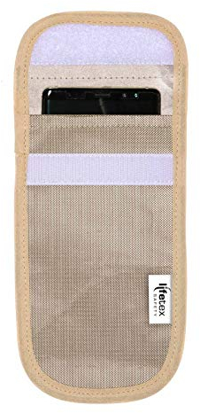 Signal Blocker Smartphonehülle (Handytasche) mit RFID, GPS, NFC Abschirmung - Anti Tracking - Anti Spion Tasche für Samsung, Huawei, iPhone, HTC, Kreditkarten | Anti Radiation | Faraday Tasche