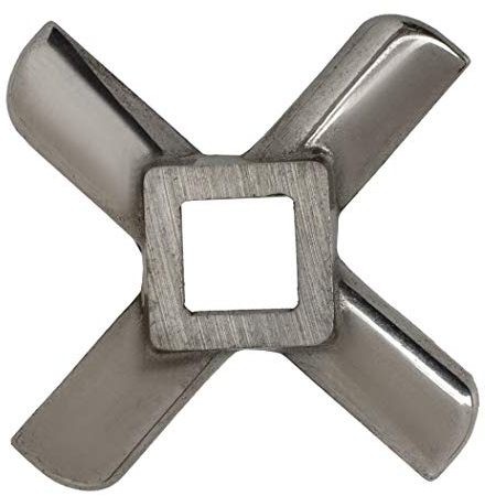 Replacement Meat Grinder Blade - Size #8 - Universal Stainless Steel Blades for Meat Grinders - Grinding Accessories Parts (1)