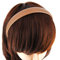 axy Haarreif Classic Vintage Leder Haarreifen Leather Hair band HR27CS (Beigebraun)