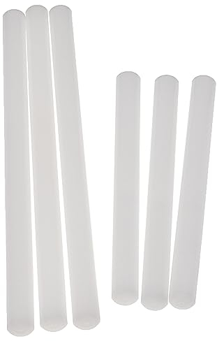 vhbw 6X Glashalter kompatibel mit Allen gängigen Geschirrspülern - Universal Aufsteckhalter Set (3X kurz & 3X lang), Kunststoff, weiß