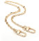 Xiazw Feine Geldbörse Kette Schulter Umhängeriemen Tasche Zubehör Charm Dekoration (Hell Gold, 45 cm)