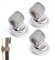 Magnetischer Stiftehalter Boxes Magnet-Set Stifthalter Clips Stifthalter Magnetisch Edelstahl Stifthalter Clip Stiftschlaufe für Kühlschrank Whiteboard Board Löschen und Bulletin Board Kart 3 Stück