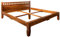 MASSIVMOEBEL24.DE | Oxford Bett aus Massivholz #223 | Akazienholz - Honig, lackiert | Kolonialstil | 180x200x90 cm | Vollholzbett Doppelbett aus Vollholz