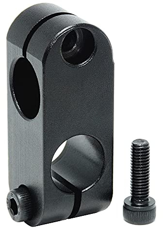AUZHU- STG - Metric - Aluminium Alloy Bracket Guide Shaft Supports Two-Way Connector Clamps Double-Hole strut Clamps Tube clamp connectors Clamp mountings Column clamp Fixture Size: D8 mm - K8 mm