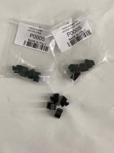 COMPATIBILE CON ARISTON HOTPOINT INDESIT 12 gommini per griglia piano cottura a gas a tassellino sporgente in gomma ignifuga resistenti alla fiamma e calore (made in italy)