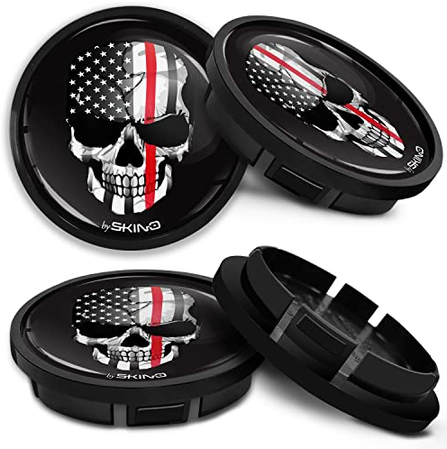SkinoEu Kompatibel für Nabendeckel VW 66mm 5G0601171XQI Radnabenabdeckung für Alufelgen Felgendeckel Nabenkappe Radkappen Schwarz Rumänien Rumänische Flagge CR 47 Z*