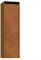 Briefkasten, Design Standbriefkasten Straight Corten aus Cortenstahl - Bravios