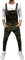 ORANDESIGNE Salopette da Uomo in Denim Salopette da Uomo Jeans Pagliaccetti con Bretelle Pantaloni Larghi da Lavoro Cargo Pagliaccetti Tute E Camuffamento L