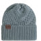 KNIT FACTORY - Sally Mütze - Strickmütze für Damen und Herren - Beanie - Wintermütze mit Wolle - Robusten Look - Hochwertige Qualität - Stone Green