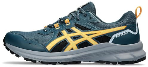 ASICS Herren Trail Scout 3 Sneaker, Magnetic Blue Faded Yellow, 49 EU
