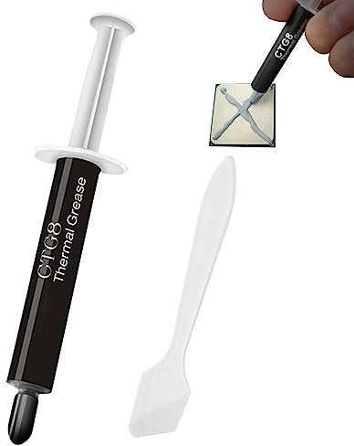Qmisify Pâte thermique CTG8 pour CPU 1G/2G/4G - Pâte pour dissipateur thermique et cartes graphiques, pâte thermique longue durée pour CPU/PU