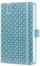 SIGEL J5112 Wochenkalender 2025 A6, Jolie, hellblau, Hardcover, Gummiband, Stiftschlaufe, Einstecktasche, 174 Seiten, vegan, Buchkalender, Terminplaner