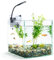 Nobleza - 27L Mini Aquarium Komplettset, Nano Aquarium Stabiles Einsteigerbecken mit LED-Beleuchtung und Eingebautem Filtersystem