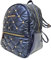 Borsa Donna Zaino Piumino in Nylon Impermeabile Multitasche Riporti in Vernice Due spallaccie Regolabili Dimensioni: 29 X 25 X 15 cm. Linea Cassis ART.003 Marchio NAZARENO GABRIELLI (NOTTE/BLU)