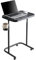 Keepo Metal TV Tray with Wheels/Casters, Side End Table, Adjustable Meal Tray, Folding Laptop Table with 3 Heights, 0 to 90 Degrees Tilt Angles, Portable Over Bed & Sofa Stand Desk
