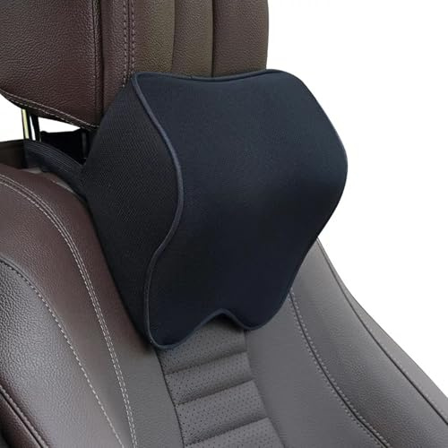 MNBVGHH Auto Nackenkissen, für VW Golf/Polo 5 6 7 8 GTE GTI GTD PU-Leder KopfstüTze Reisen Kissen Atmungsaktiv,Weiche Kopfkissen Zum Fahren Und Reisen,A