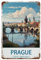 PGCKSK Prag Tschechische Republik,Metall Blechschild，Vintage Blechposter Metallschild Wanddekoration Landhaus Küche Haus Garage Dekor（15 x 30 cm） 6 x12 Zoll-R40