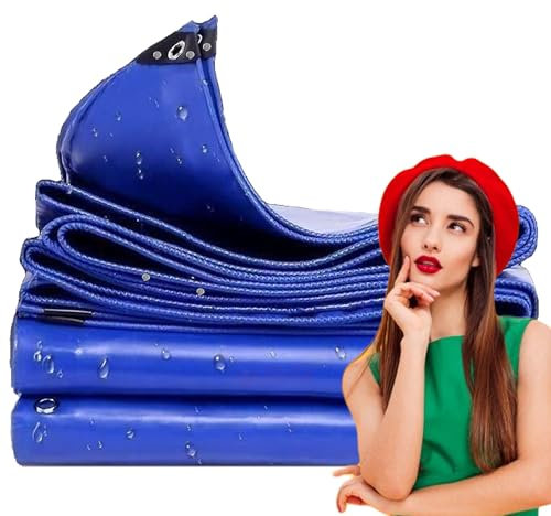 WLRHGl Bâche Premium, 4 x 7 m Bâche Pergola ou Tonnelle étanche en PVC pour terrasse WLR010, Bleu