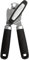 Manual Can Opener with Non-Slip Grip,Stainless Steel Tin Opener Suitable for Elderly with Arthritic Hands, Smooth Edge, Long Performance(Black)