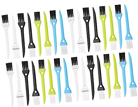 KOMBIUDA 36 Stück Kleiner Rasierer Reinigungsbürsten Aus Abs Mit Robusten Borsten Rutschfester Griff Präzise Reinigung Für Elektrorasierer Und Haushaltsgeräte