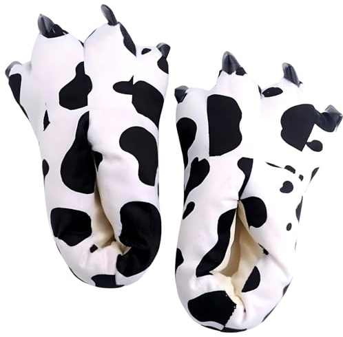 ZOLTA Plüsch Hausschuhe für Kinder - Pantoffelnmit Tiere - Flauschige kuschel Slippers - Karneval - Lustige warme Puschen für Winter