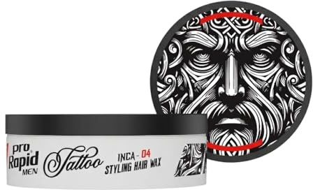 Pro Rapid Tattoo Inca - 04 Hair Styling Wax 150 ml - Professionelles Haarstyling Wachs Mit Glänzendem Finish, Texturierung, Volumen, Verdickung und Anti-Frizz-Effekt