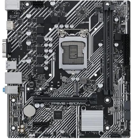 Placas Base de Ordenador Fit For ASUS LGA 1200 Prime H510M-K H510 PCI-E 4.0 2 DDR4 64 GB 4 SATA III Micro ATX 1200 USB3.2