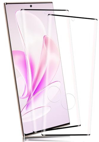 Carantee Verre Trempé pour Samsung Galaxy Note 20 Ultra, 2 pièces 9H Dureté Haute Sensibilité protection écran, HD 3D plein écran vitre protection, Sans Bulles Note 20 Ultra Film Protection D'écran