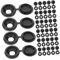 VILLFUL 100Piezas Tornillos Decorativa Tapones para Muebles Ocultación y Protección de Tornillos y Instalación