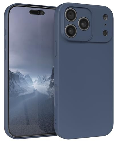 EAZY CASE - Silikonhülle für iPhone 17 Pro Max Hülle Silikon Case Blau weich stoßfeste Handyhülle Schutzhülle mit Kameraschutz Dünn Premium Schutz Cover TPU Phone Bumper in Petrol Matt