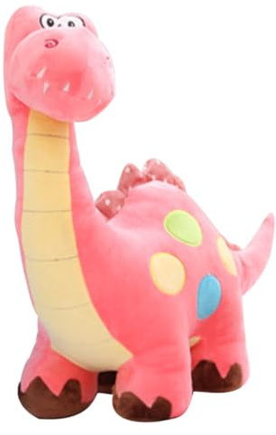 LALADEFIEE Peluche Dinosaure Rose 50 CM Dinosaure pour Garçon et Filles Adorable et Réaliste Créative pour Chambre et Anniversaire