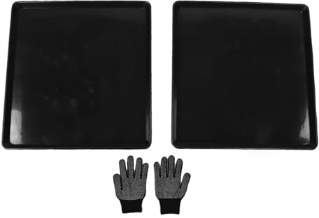 Fdit Bandeja de Plástico para Jaula de Perro, Paquete de 2 Bandejas de Repuesto de 58x55 Cm para Entrenamiento de Jaula y Bandeja Multiusos para Mascotas con para Tapete de