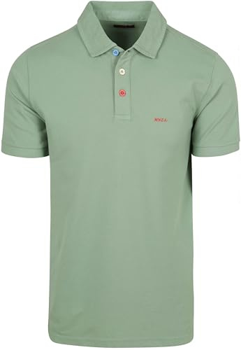 New Zealand Auckland NZA Polo Hawera Mist Grün - Grösse 3XL - Herren - Bekleidung - Regular-fit - Stretch -