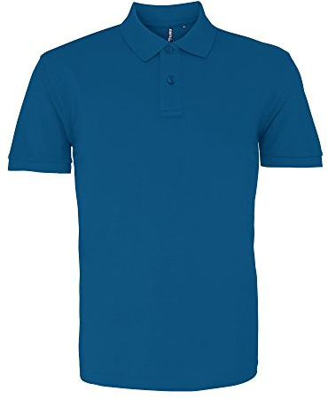 Asquith & Fox Men's Asquith and Fox Men's Polo Short Sleeve Polo Shirt, Blue (Bluepeacock 000), Medium (Manufacturer Size:Medium)