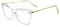 FEISEDY Cat Eye Brille Rahmen Kristall Nicht verschreibungspflichtige Brillen Frauen B2440